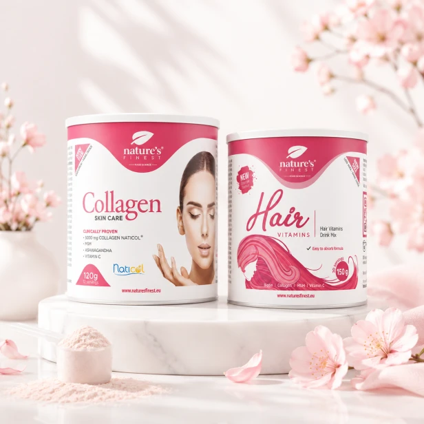Zestaw Kolagen SkinCare &amp;amp; Hair Vitamins Nature's Finest