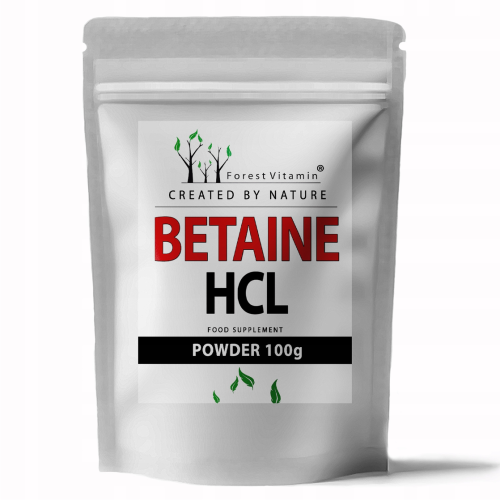 Forest Vitamin Betaina HCL CHLOROWODOREK TRAWIENIE 100 g