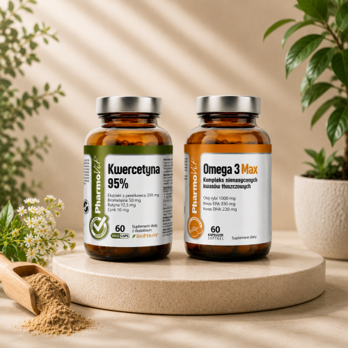 Pharmovit Kwercetyna 95% + Omega 3 Max Pharmovit