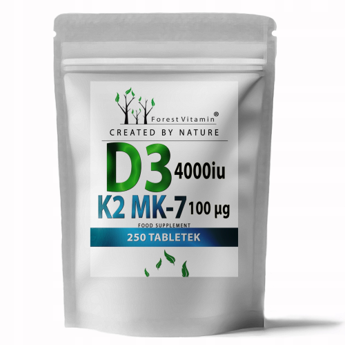 Forest Vitamin witamina D3 4000 IU K2 MK-7 100 MCG forte cholekalcyferol