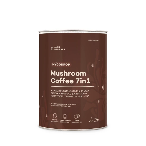 Mycodrop, kawa z grzybami, mushroom coffee 7 in 1, proszek 250 g_mockup_1500x1500.jpg